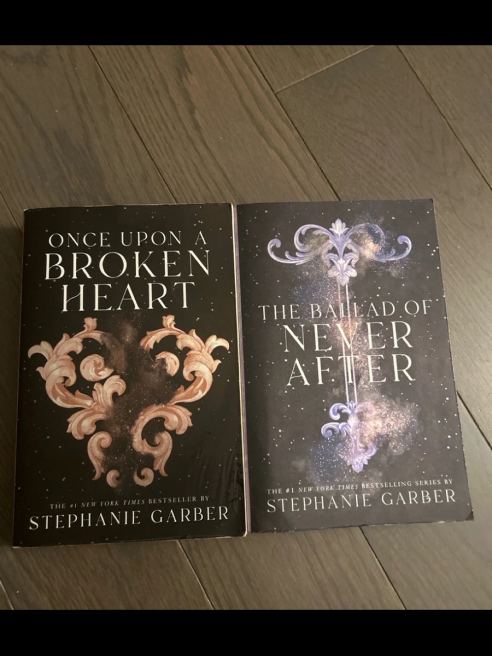 Black Decorative Book Cover Art - 'Once Upon a Broken Heart'